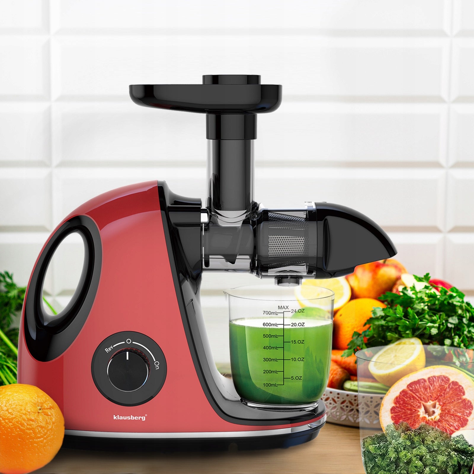 Slow Juicer 150W Fruit Vegetable Juice COLD PRESS KLAUSBERG 7865 Manufacturer code KB-7865