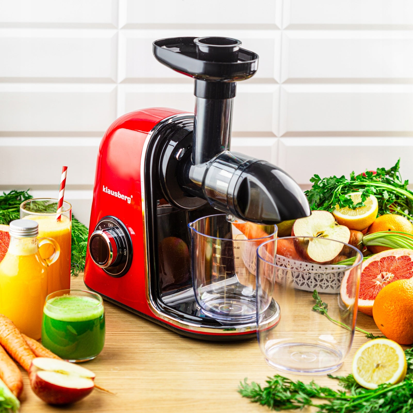 Slow Juicer 150W Fruit Vegetable Juice COLD PRESS KLAUSBERG 7870 Manufacturer code KB-7870