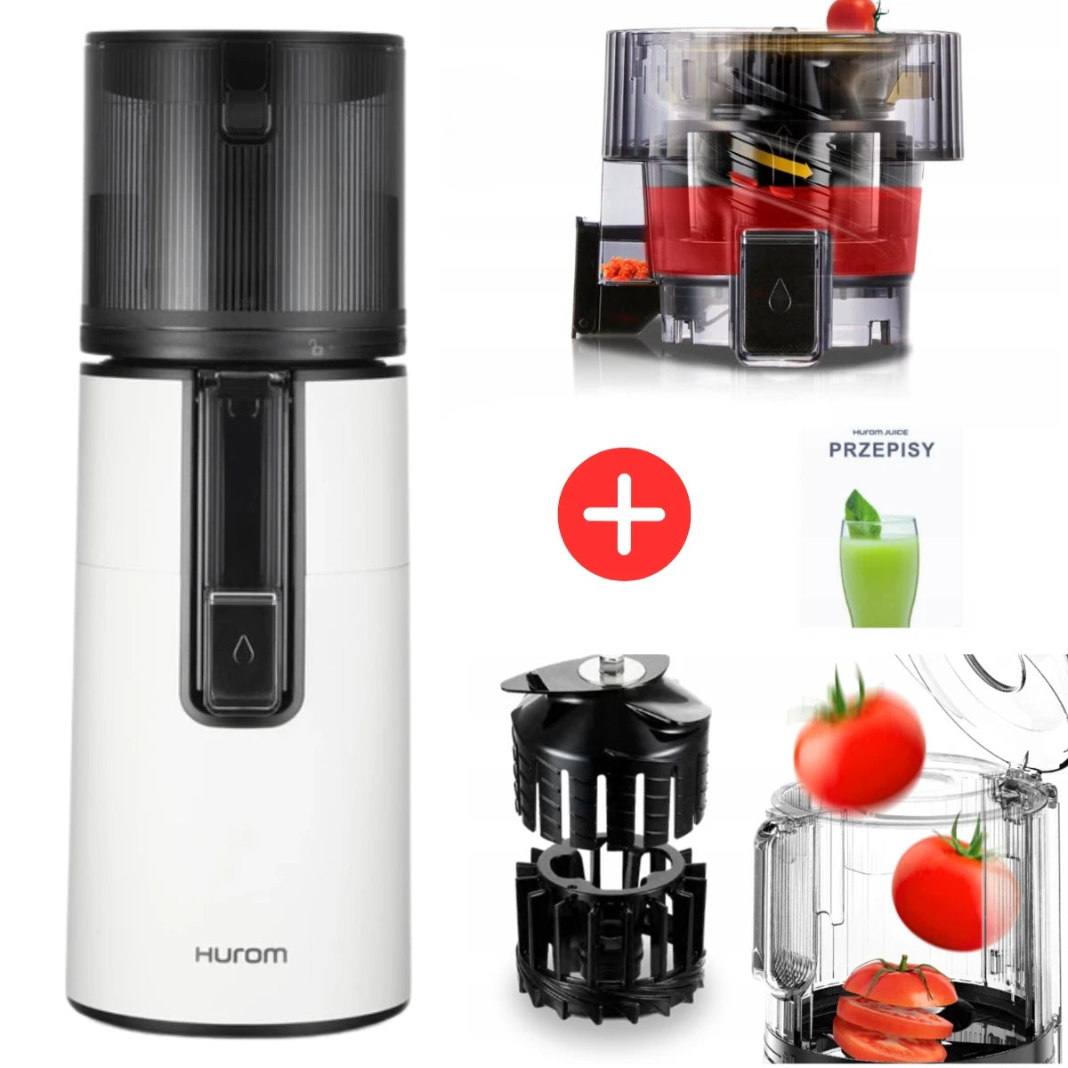 Slow Juicer Hurom H400 For Fruit and Vegetable Juices White Mat