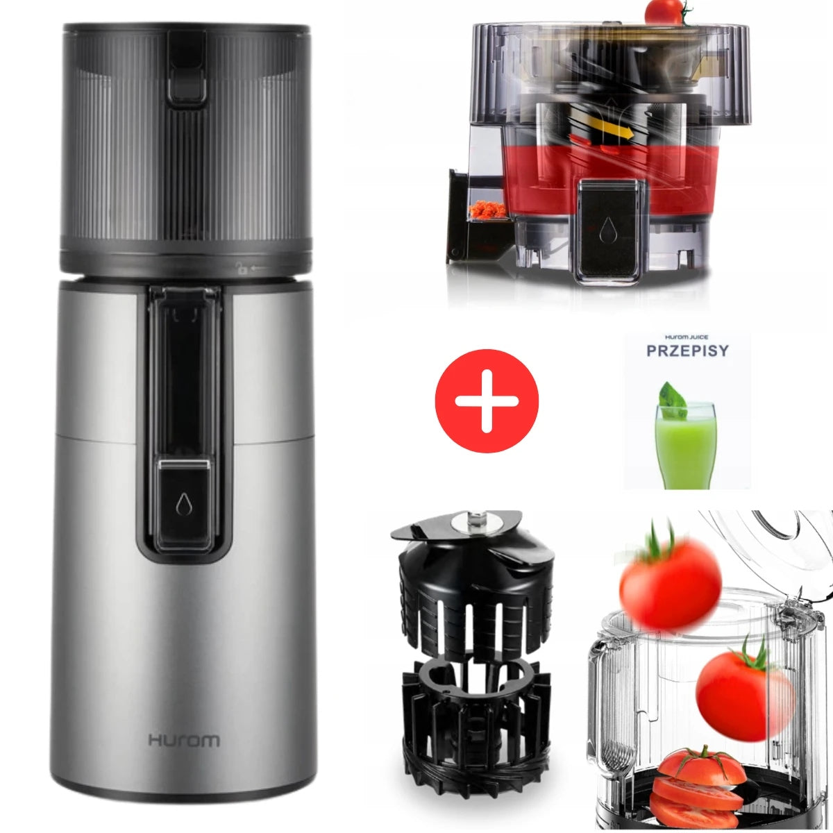 Slow Juicer for Fruit and Vegetable Juices Hurom H400 Grey Matte
