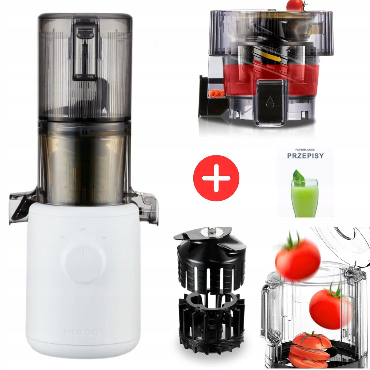 Slow Juicer for Vegetable Fruit Juice Hurom H310A White