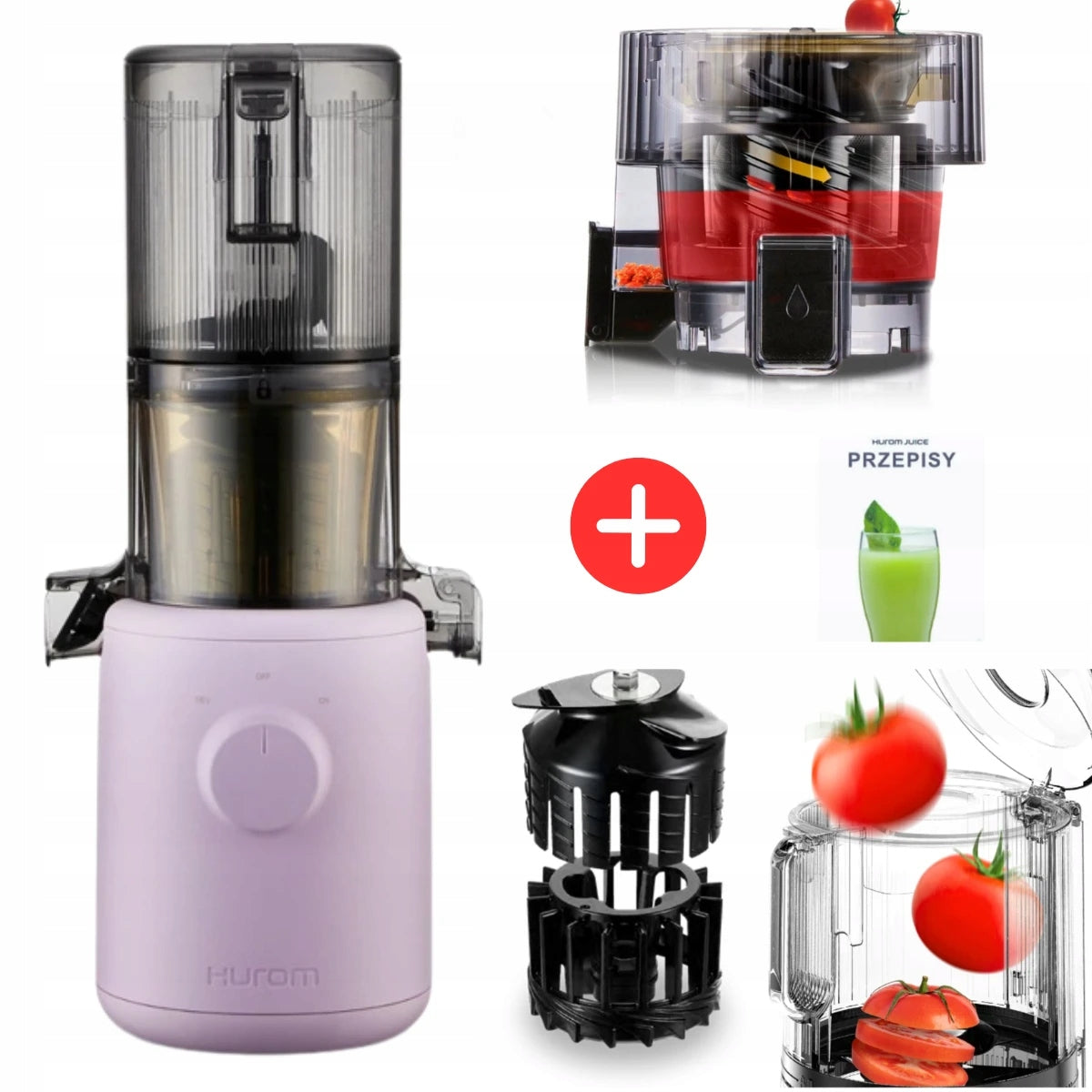 Slow Juicer for Vegetable Fruit Juices Hurom H310A Lavender