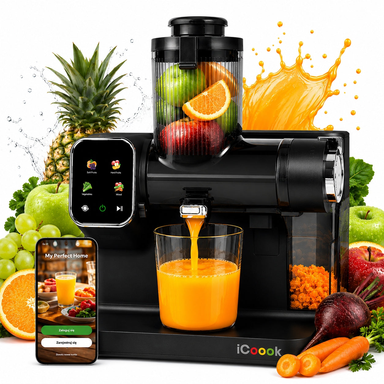 Slow Juicer iCoook MSO-IC-01 Fruit Citrus Juicer