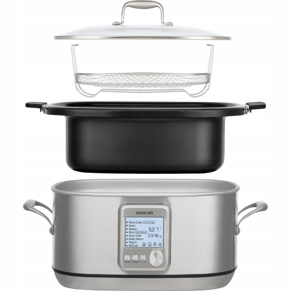Slow cooker Sencor SPR 7200SS 6l 1250W rice sous vide 8 programs thermostat Manufacturer code SPR 7200SS