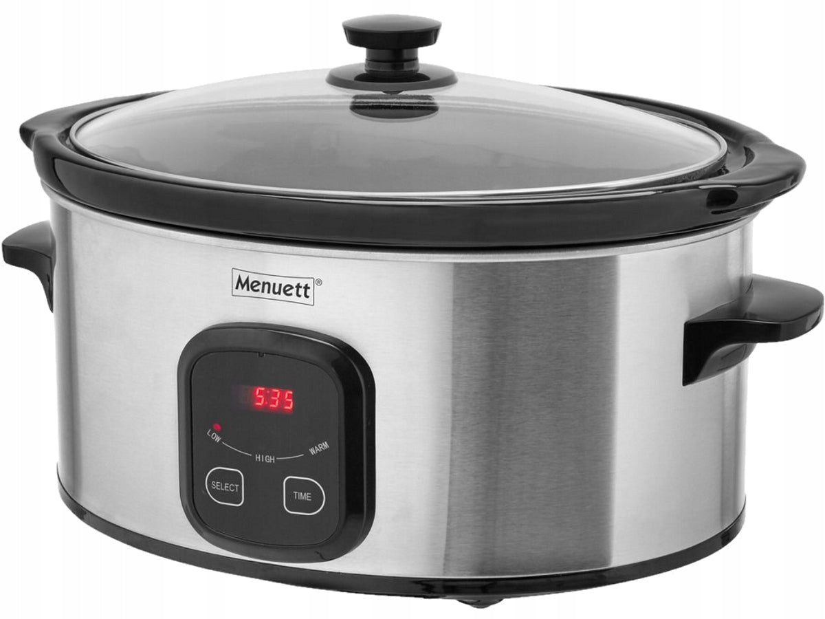 Slow cooker TAS 6856 6 l silver/grey 200 W Brand TAS