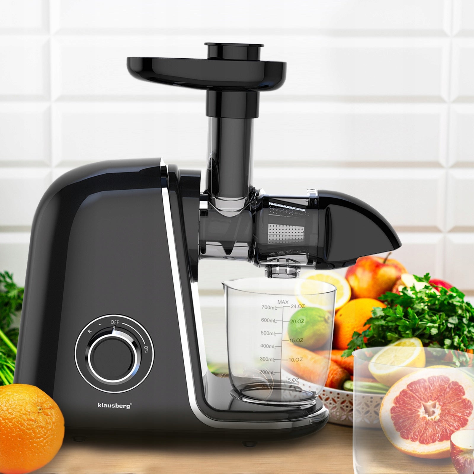 Slow juicer 150W Fruit vegetable juice COLD PRESS KLAUSBERG 7866 Manufacturer code KB-7866
