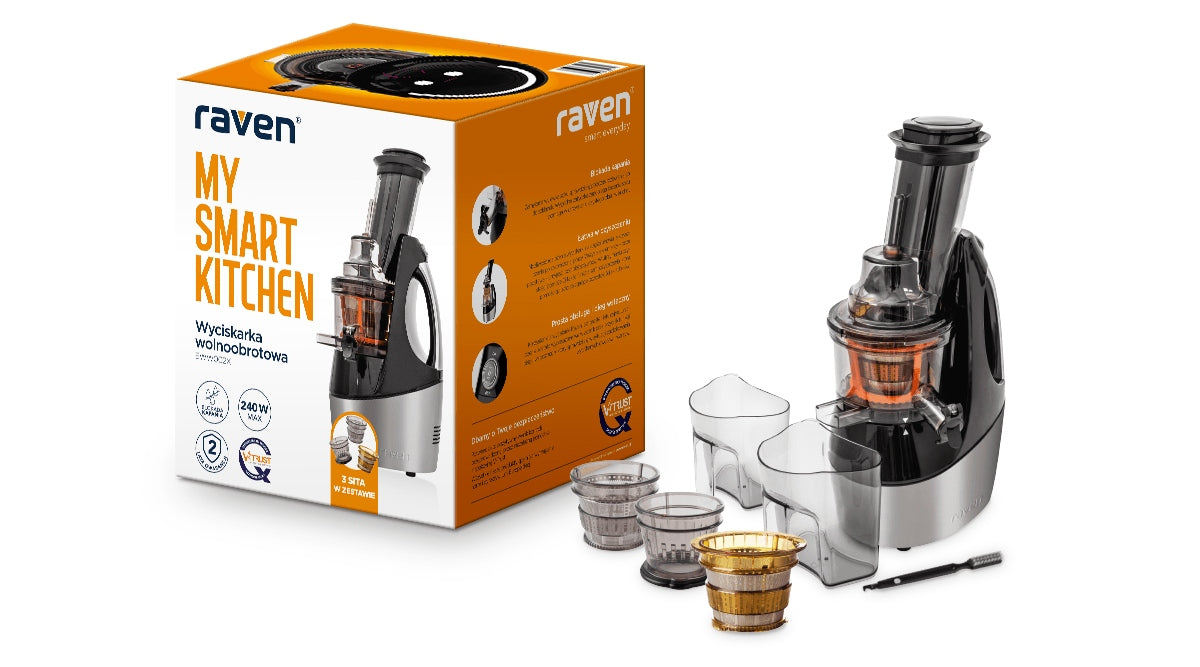 Slow juicer RAVEN EWW002X 240W 65rpm Dripping lock 3sita Packaging status original