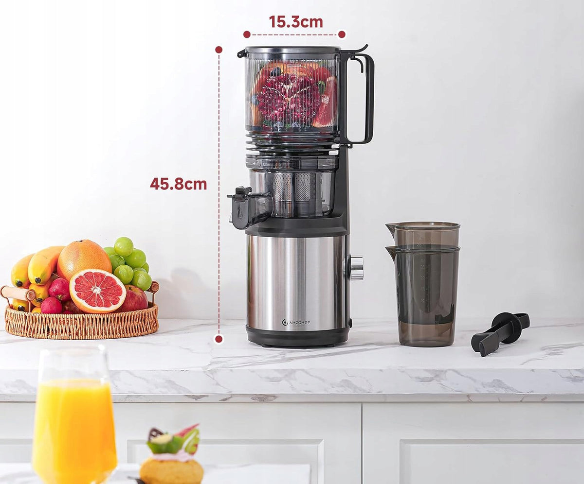 Slow juicer for fruit and vegetables wide opening 160 mm 2L Brand no brand