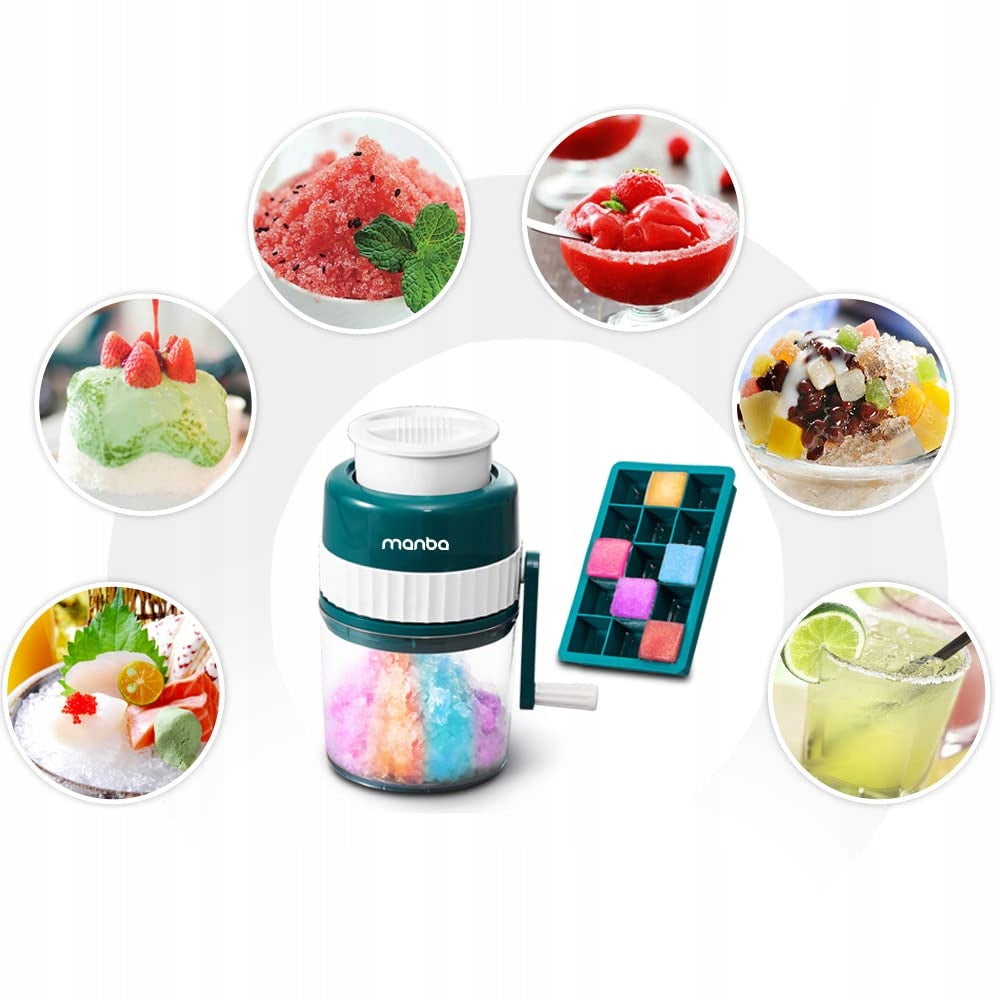 Slushy Shaved Ice Granite Manual Ice Crusher Manba For Picnic Brand no brand