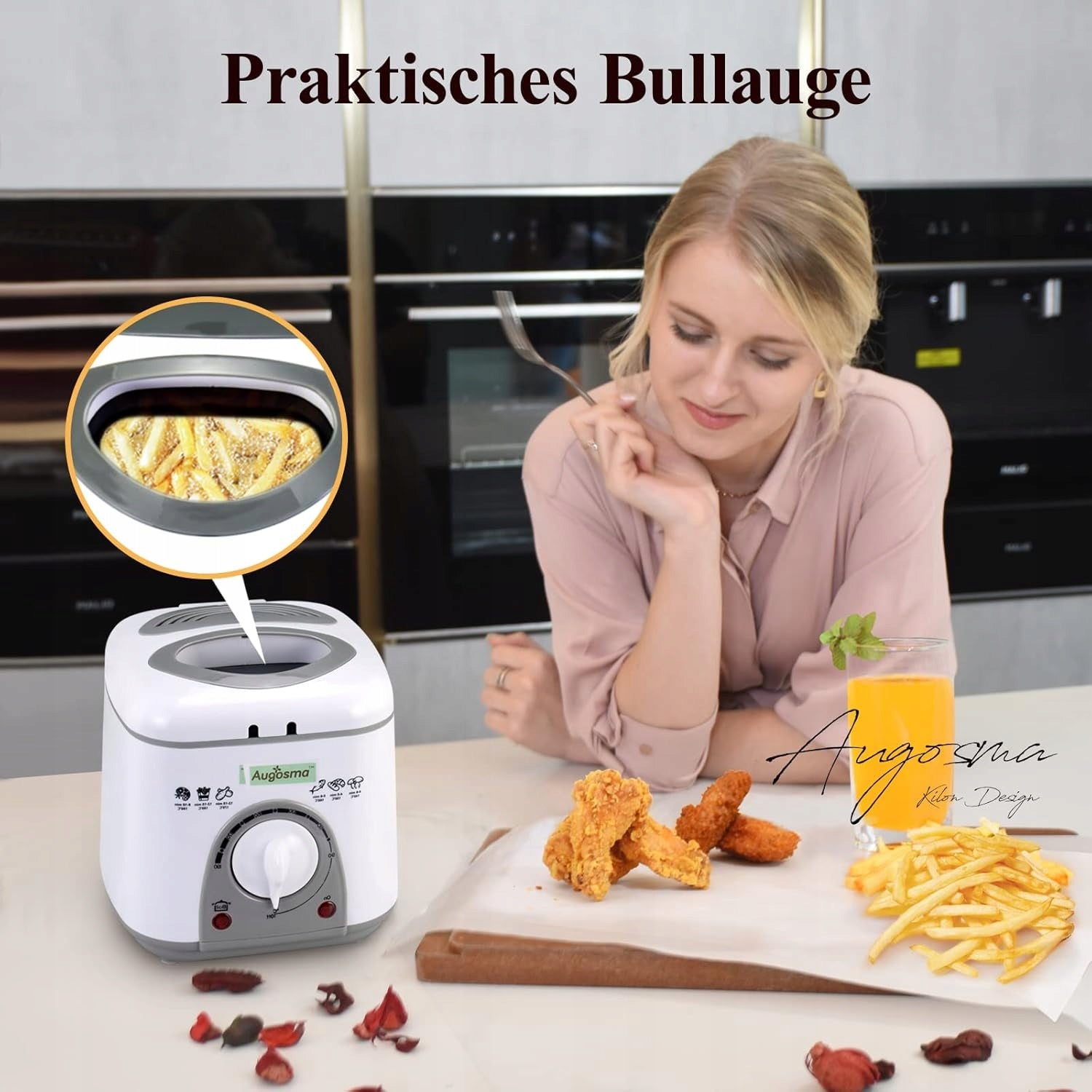 Small 1 Liter Electric Oil Fryer 850-950W 2343 Brand no brand