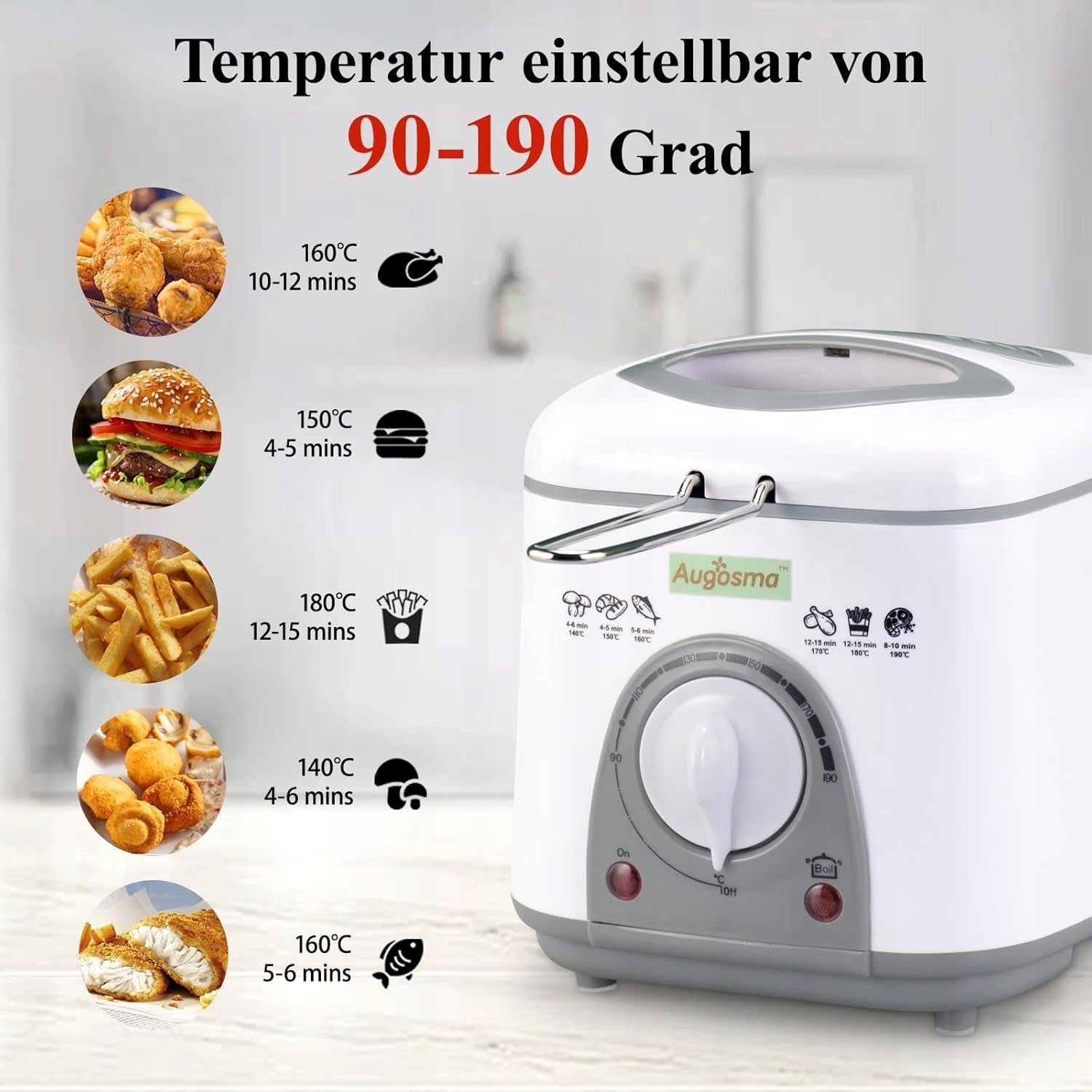 Small 1 Liter Electric Oil Fryer 850-950W 2343 Manufacturer code KL-809