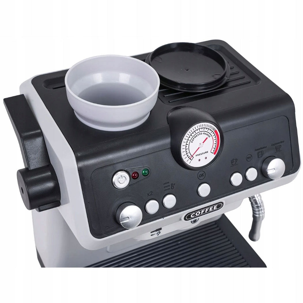 Small Barista COFFEE MAKER for Kids Toy Household Appliances Water Sound Light Manufacturer code EKSPRES DO KAWY MAŁY BARISTA SIWATŁO WODA LED