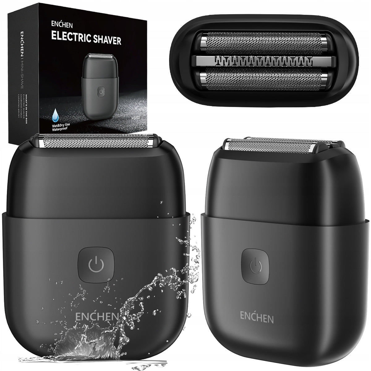 Small Beard Shaver Enchen MS002 Compact Waterproof Travel