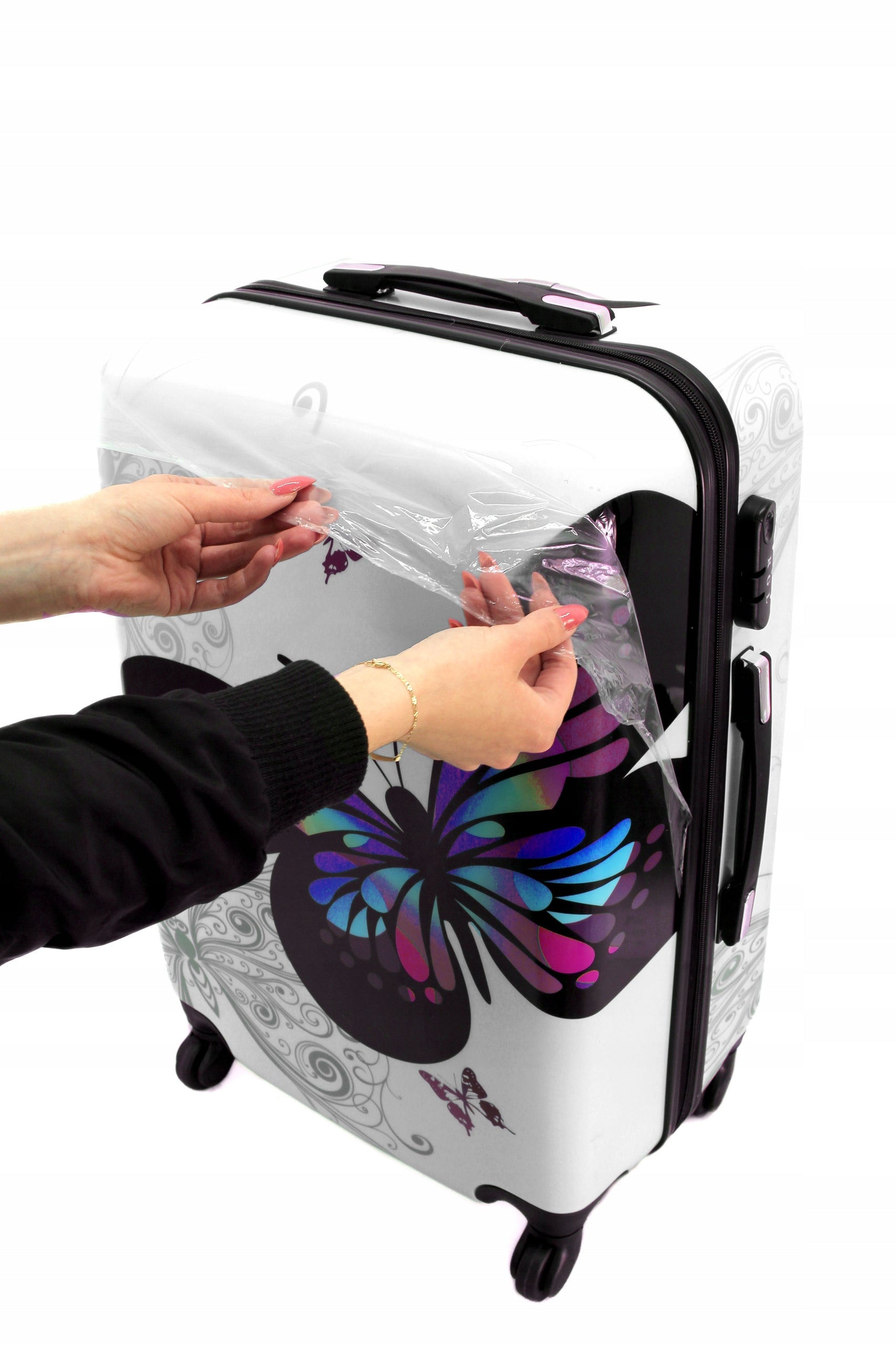Small Cabin Suitcase TRAVEL BAG ON WHEELS ABS CABIN Depth (shorter edge) 20 cm