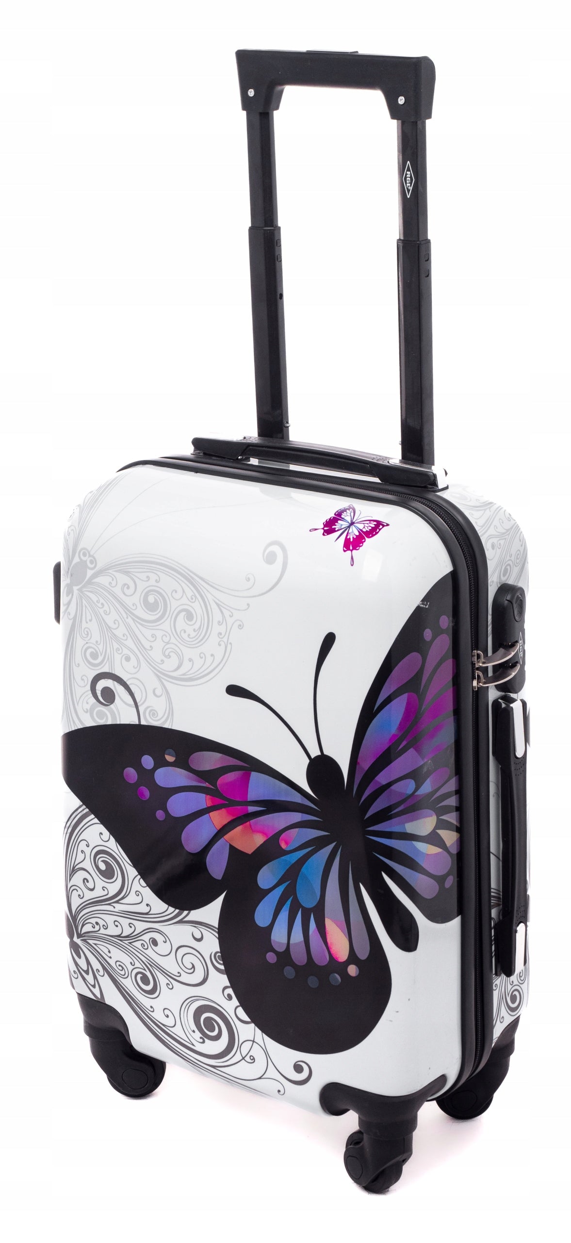 Small Cabin Suitcase TRAVEL BAG ON WHEELS ABS CABIN Height 54 cm
