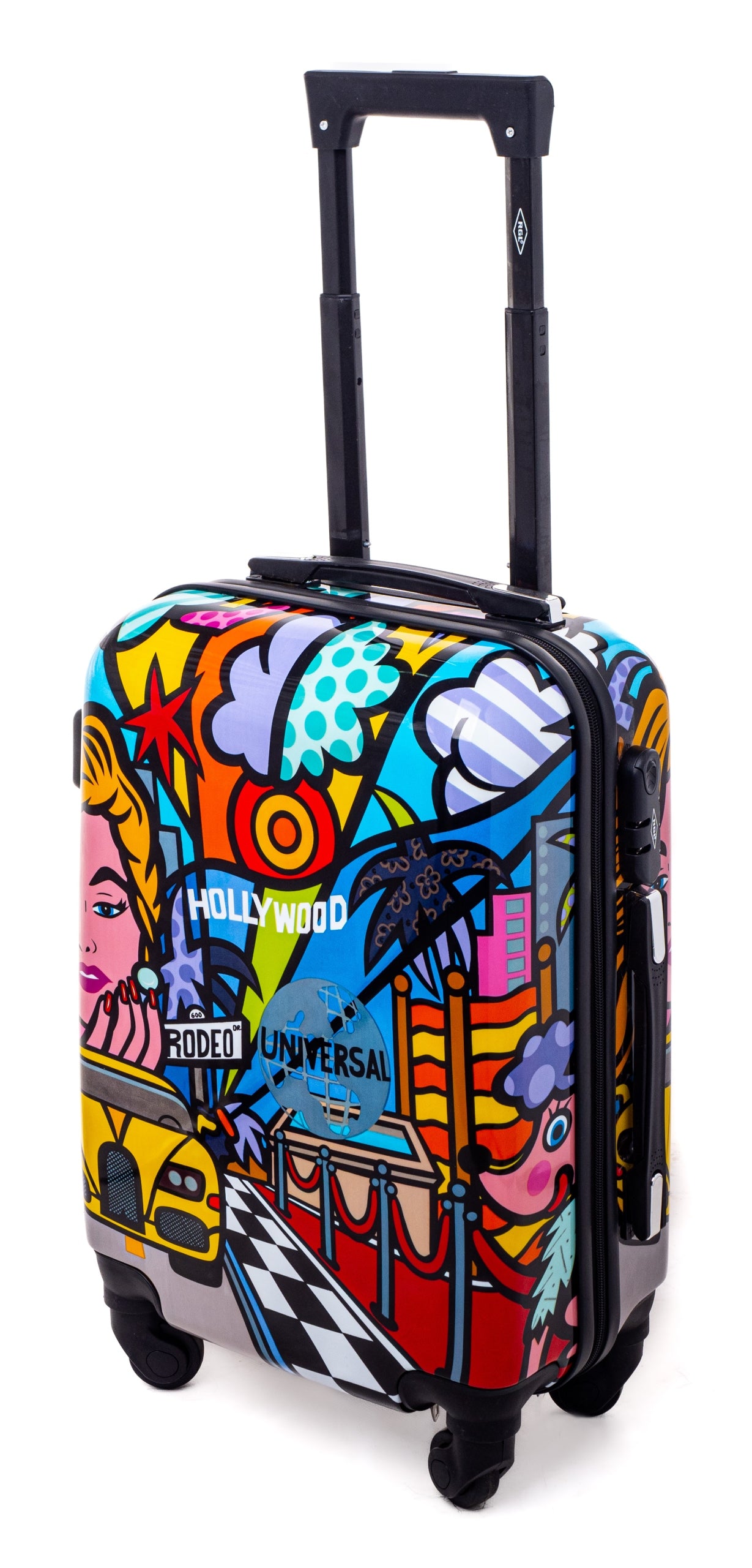 Small Cabin Suitcase TRAVEL BAG ON WHEELS ABS CABIN Model Mała 5188 L Małą