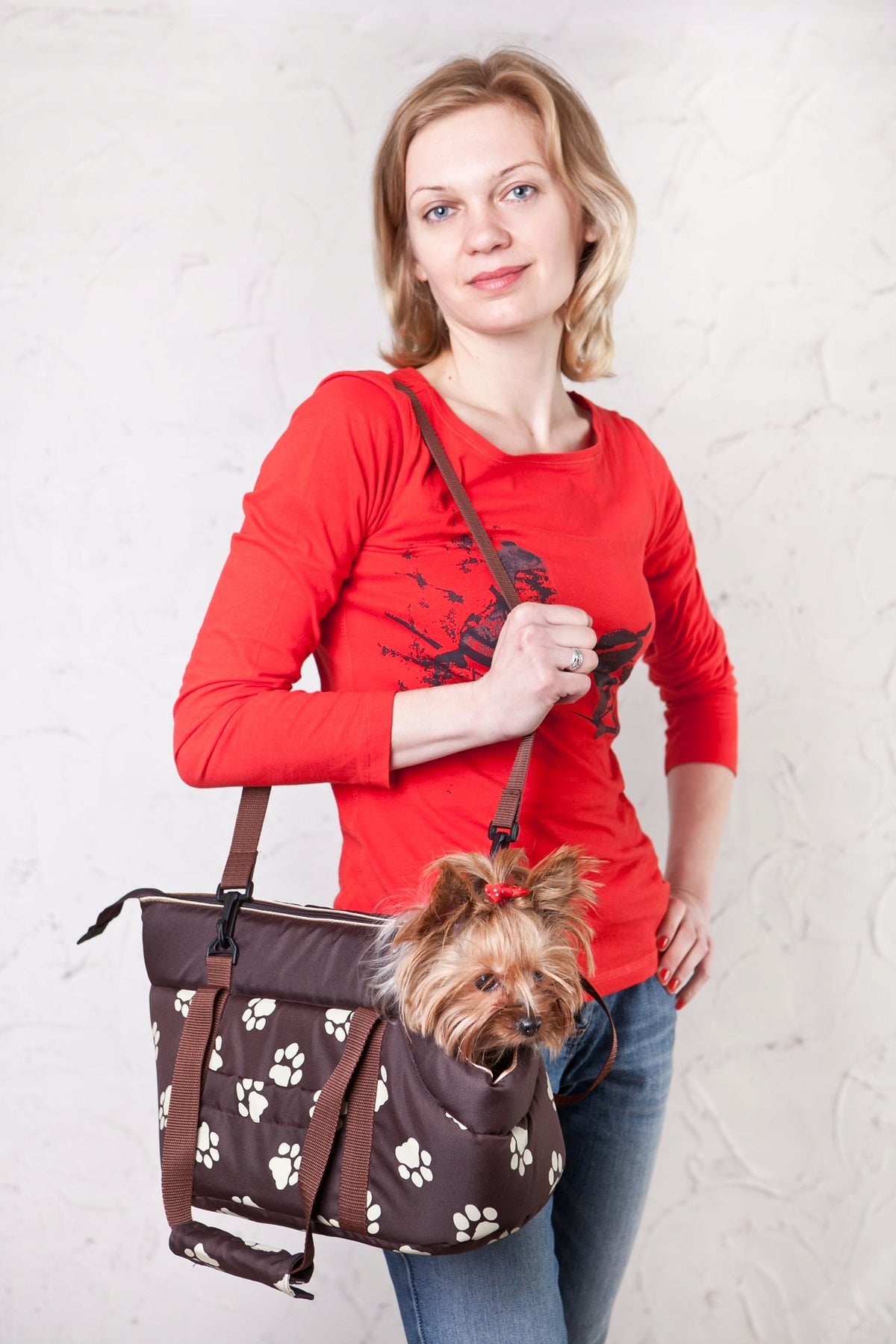 Small Carryer Bag for Dog or Cat Carrier for Transport Doggy 42x20cm Packaging status original