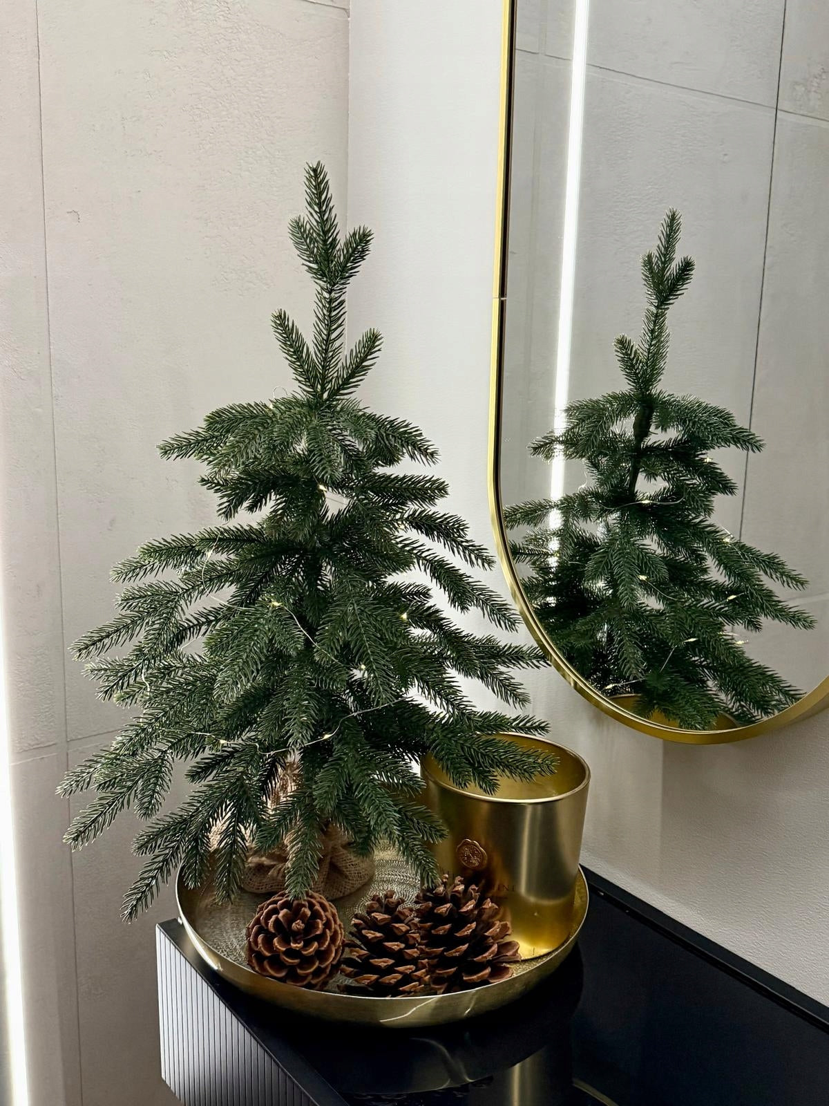 Small Christmas Tree 65 cm MINI Spruce PREMIUM 3D 100% PE like a living jute bag Packaging status original