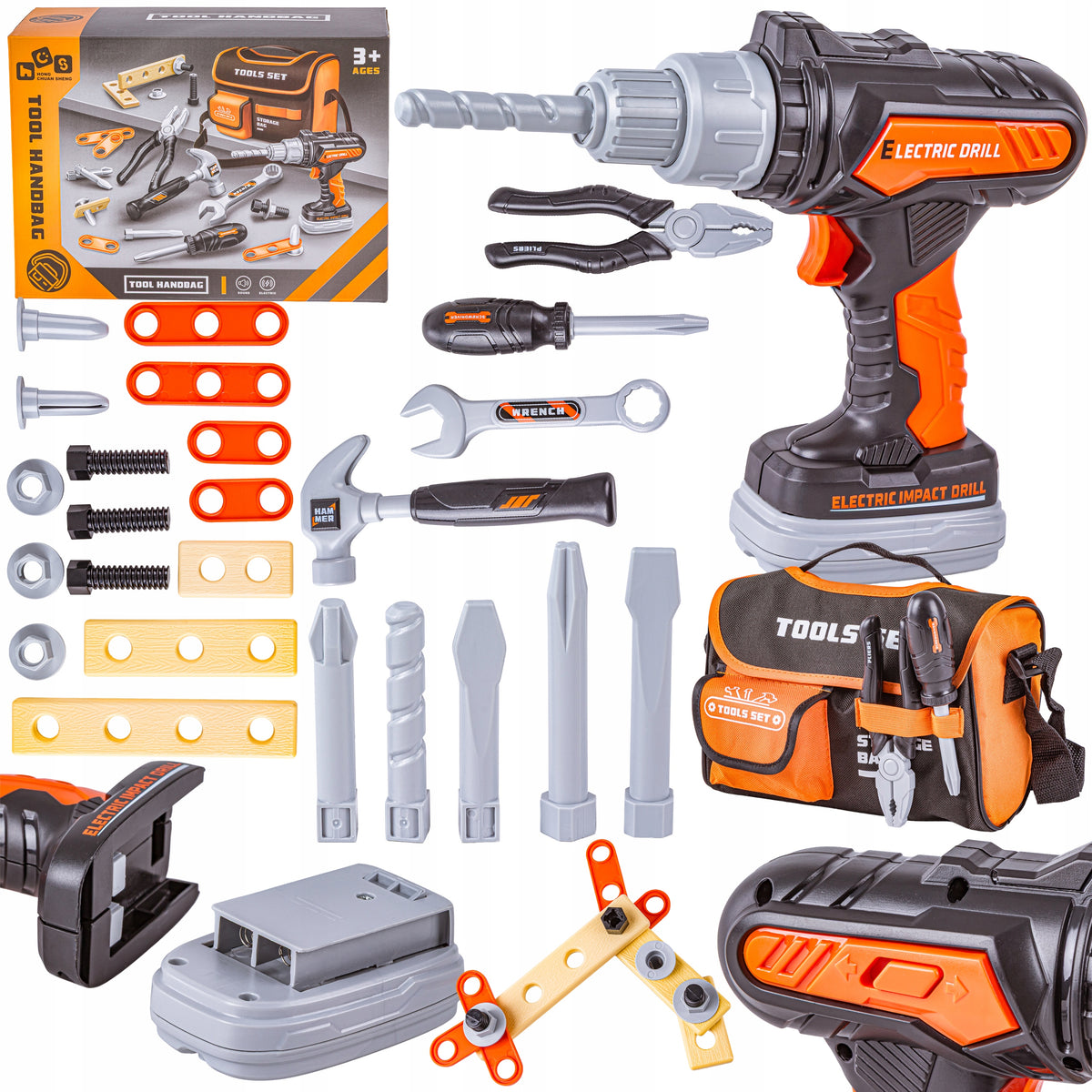 Small DIY Tool Bag TOOLS Screwdriver DRILL Wrench