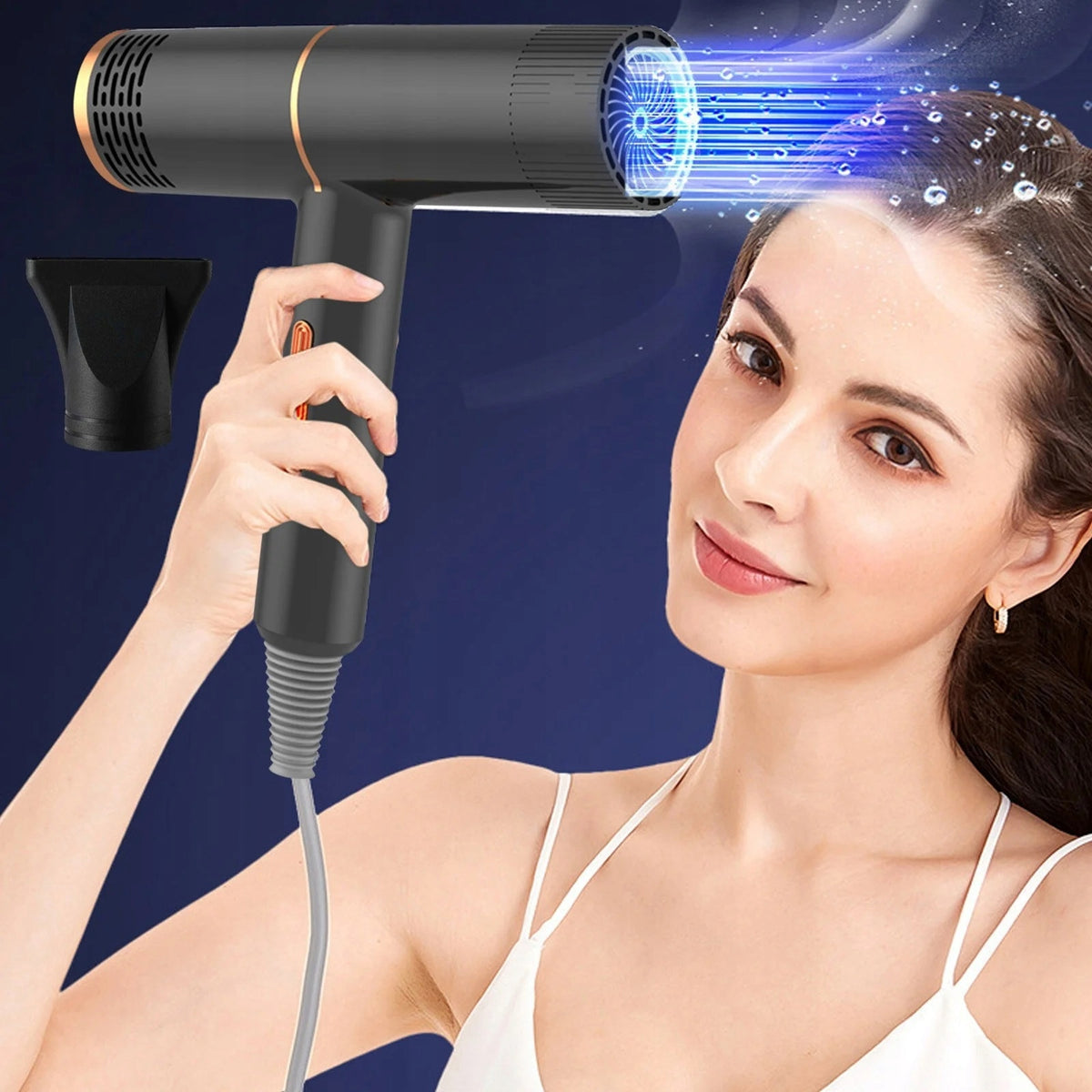 Small Hair Dryer with Ionization 800W with Diffuser Ionization Dryer Brand Anytech