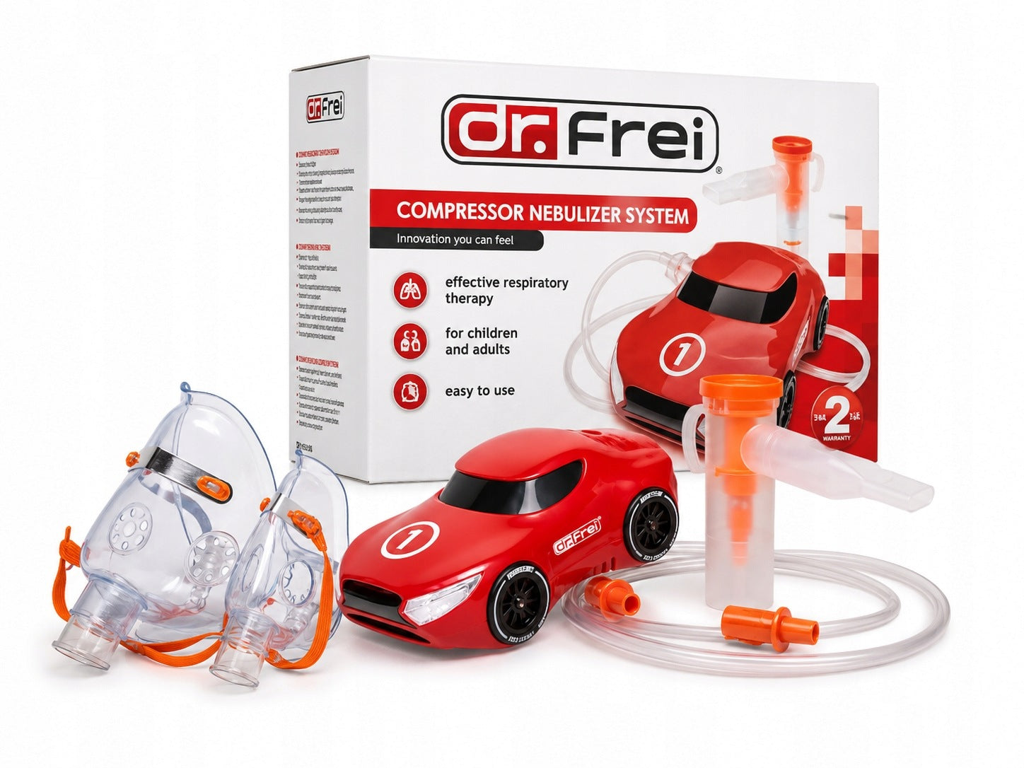 Small Inhaler Nebulizer Piston Car Dr. Frei Turbo Lex Power Supply