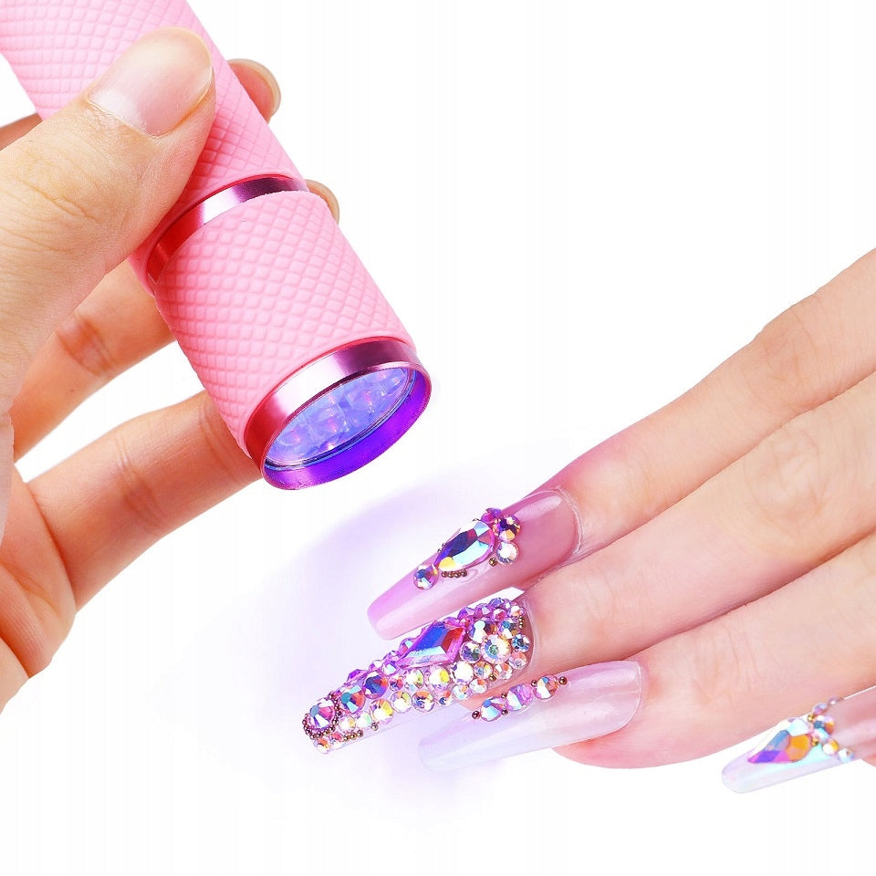Small Mini Portable UV LED Nail Lamp 9W Hybrid Gels Yellow Color yellow