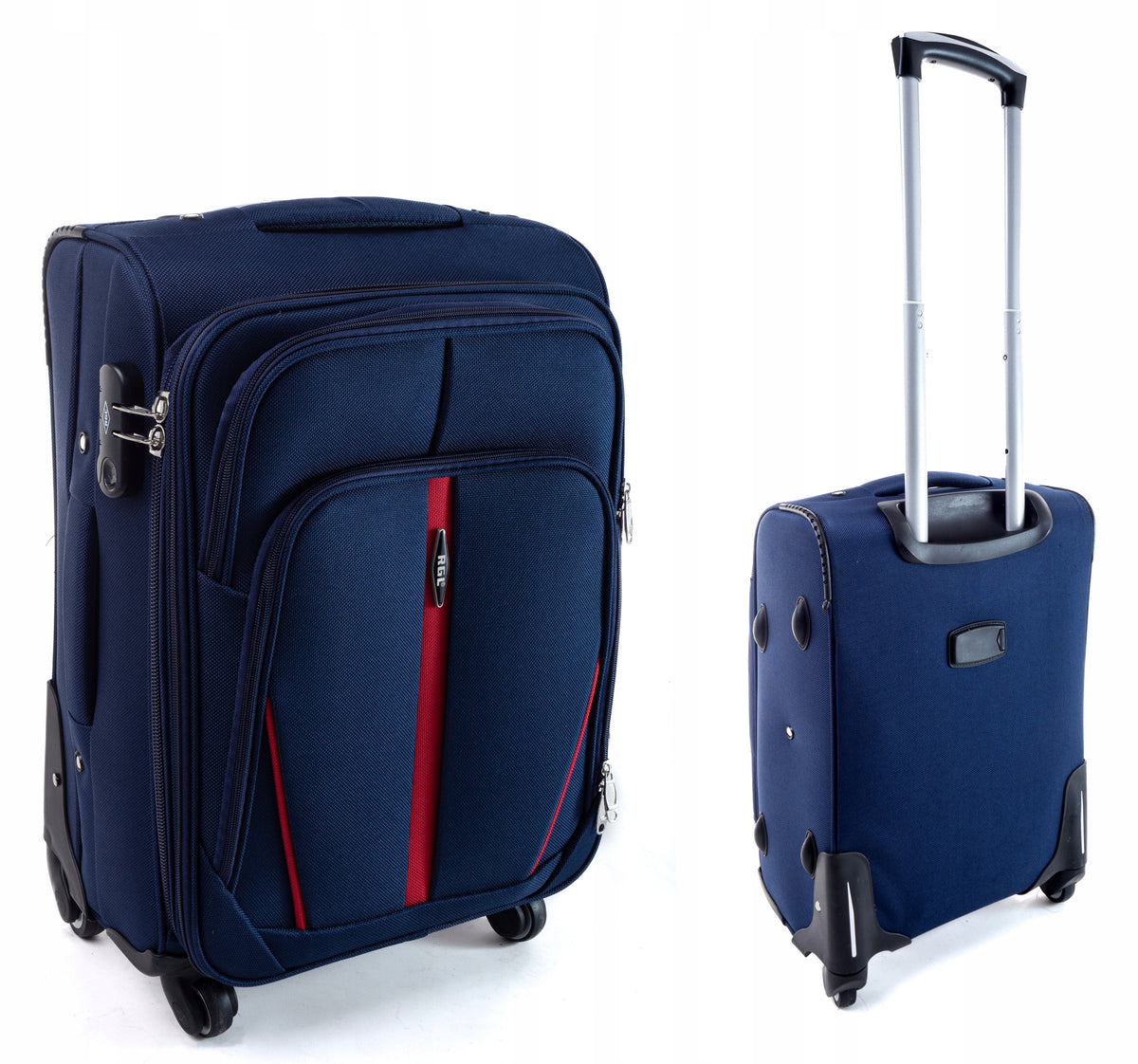 Small Travel Suitcase L Material Travel Bag RGL Manufacturer code s-020 RGL mała walizka podróżna materiał