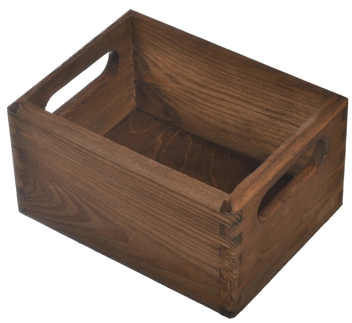 Small brown wooden box 20×15×10 cm - organizer and decoration