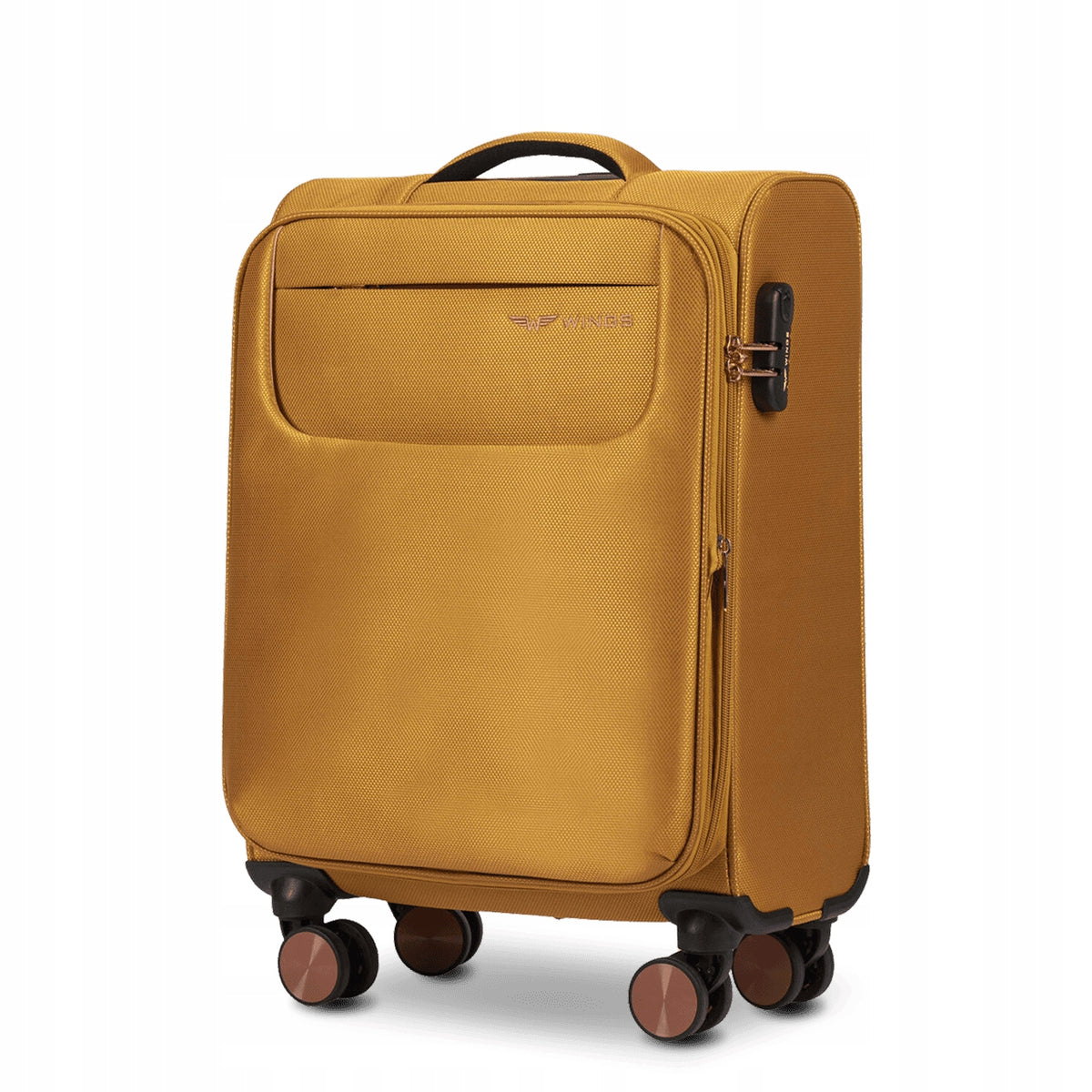 Small cabin carry-on suitcase for aircraft 4 wheels combination lock WINGS