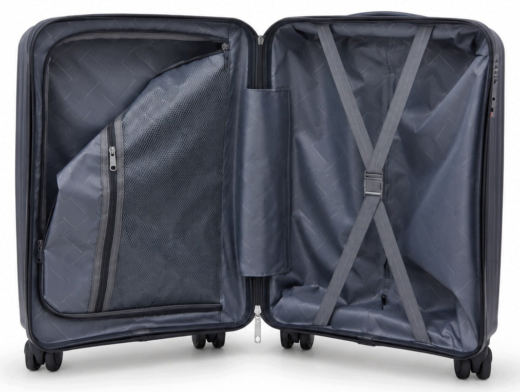 Small cabin suitcase 37L Gravitt 097 polypropylene 4 wheels combination lock Brand Gravitt