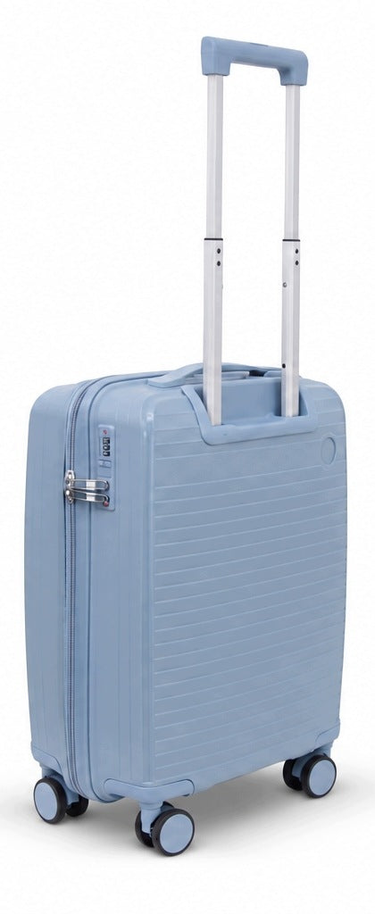 Small cabin suitcase 37L Gravitt 097 polypropylene 4 wheels combination lock Manufacturer code 097/M/LIGHTBLUE