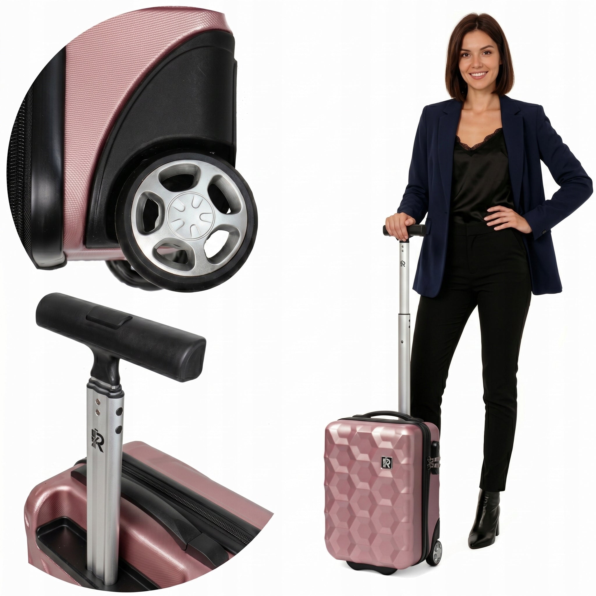 Small cabin suitcase carry-on luggage for Ryanair Wizzair aircraft