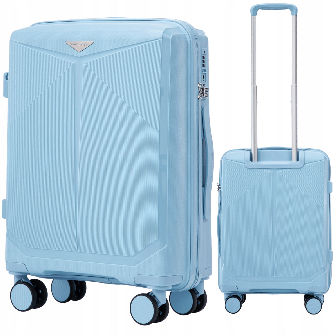 Small cabin suitcase for aircraft 55x40x20 cm handheld hard WINGS