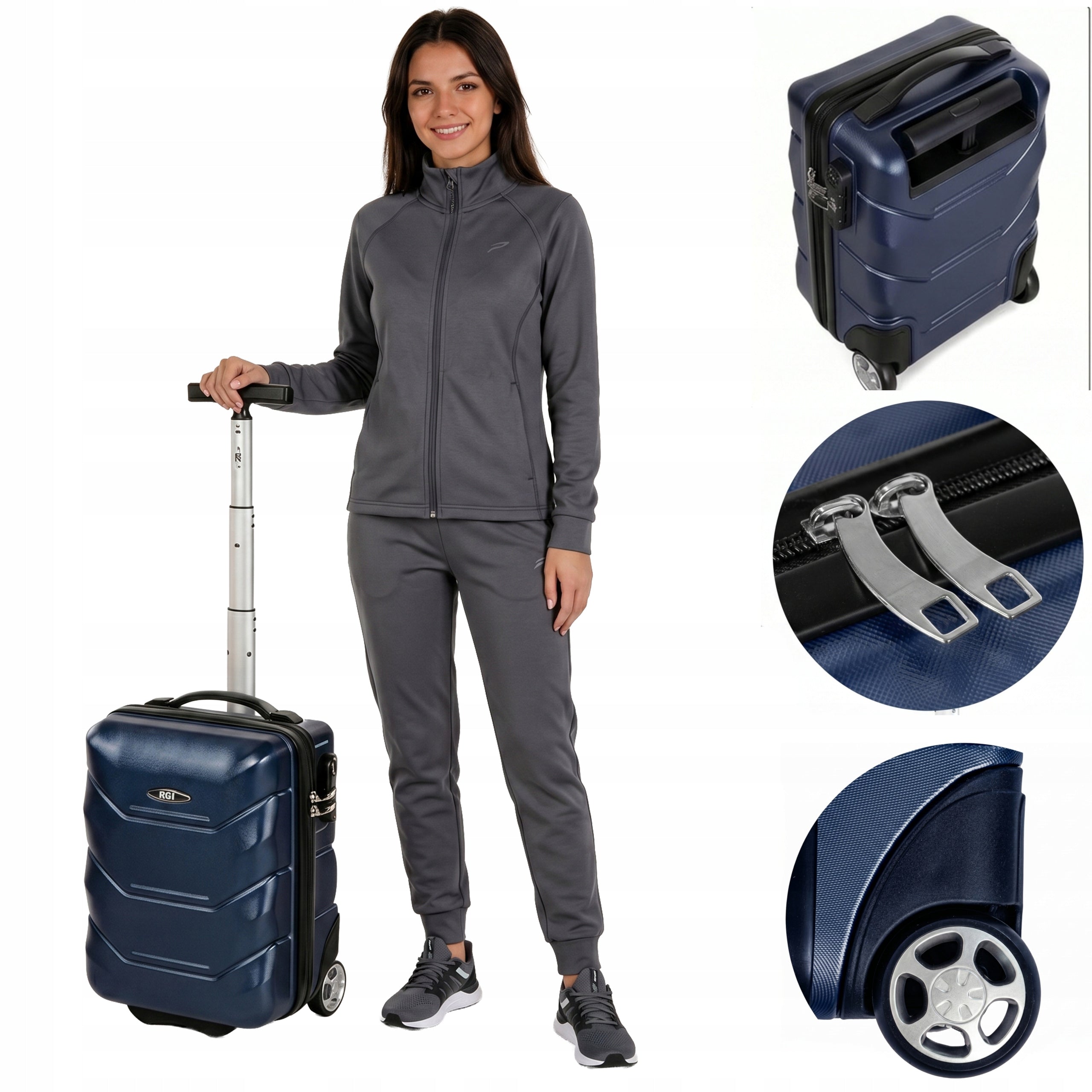 Small cabin suitcase travel carry-on luggage WIZZAIR, RYANAIR