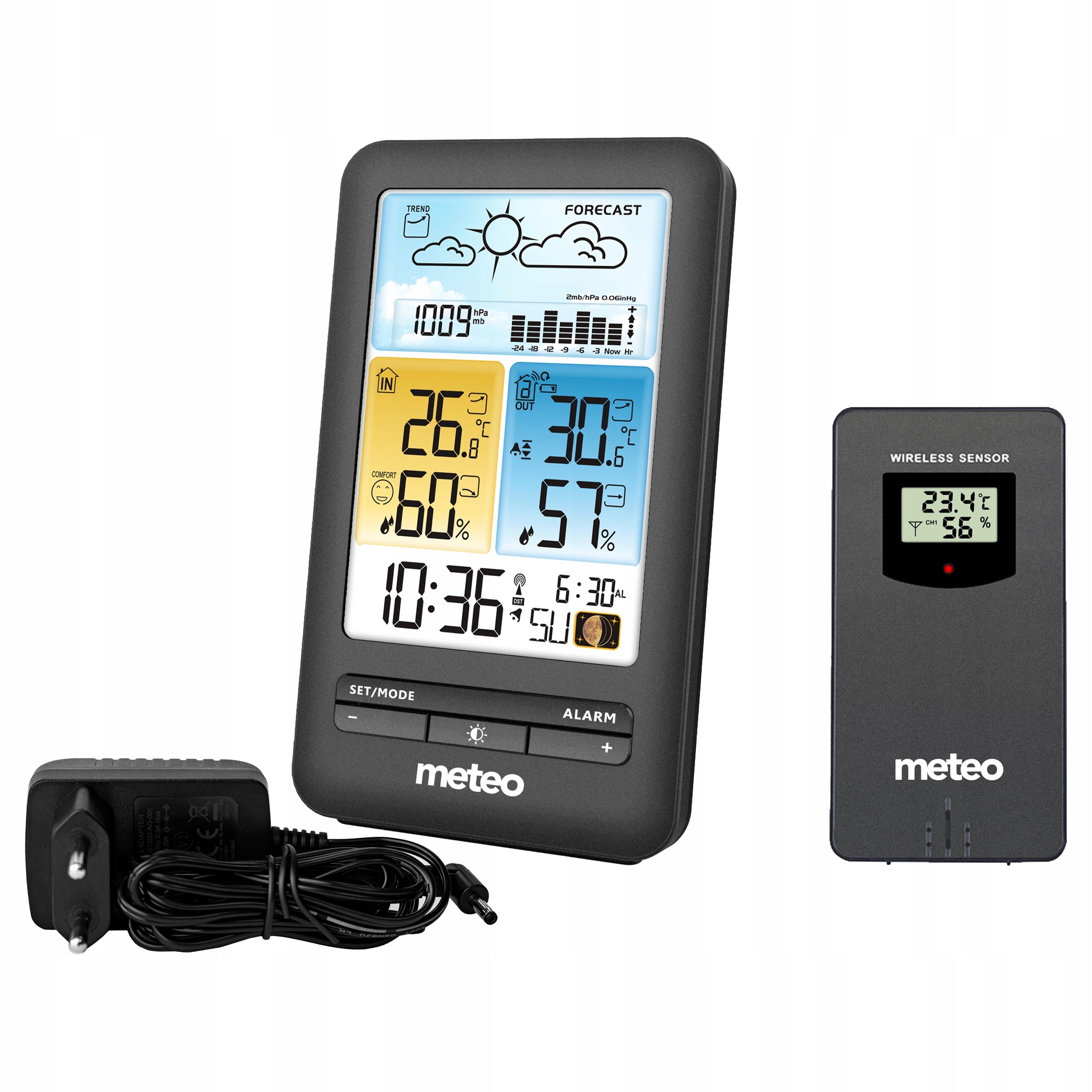 Small, elegant weather station with DCF METEO SP98