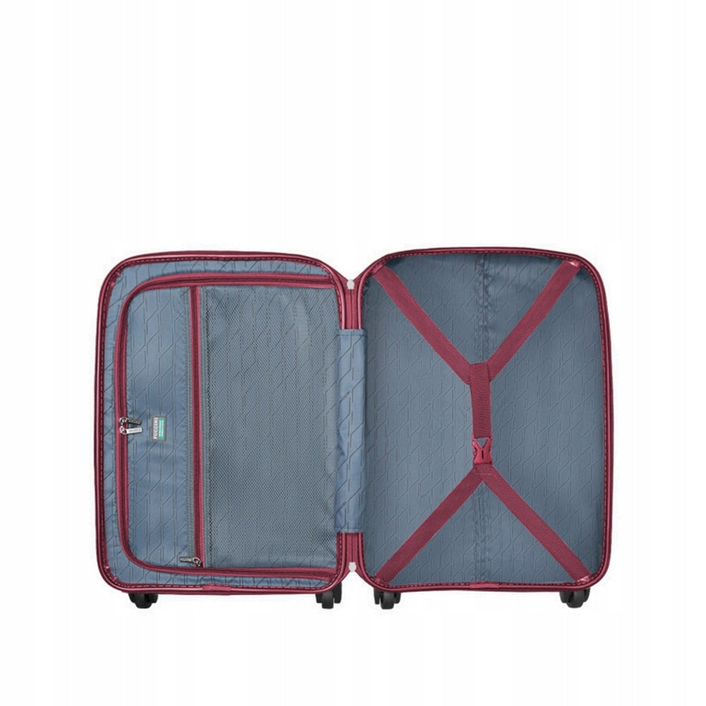 Small suitcase PUCCINI SAN DIEGO ABS025C 3B Burgundy Model San Diego