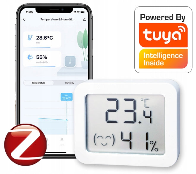 Smallest Sensor Temperature Sensor LCD Zigbee Tuya #Export