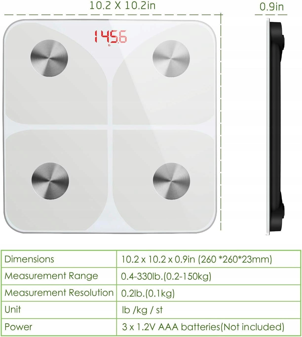 Smart Bluetooth Weight Body Analysis BMI Muscle Fat Brand no brand