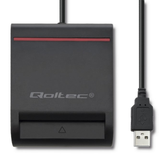 Smart Card Reader Chip Id Usb2.0 Plug play Brand Qoltec