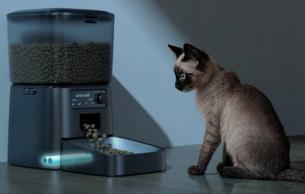 Smart Food Dispenser Bowl Feeder Oneisall 1.2L For Cat Dog Manufacturer code PFD001Pro