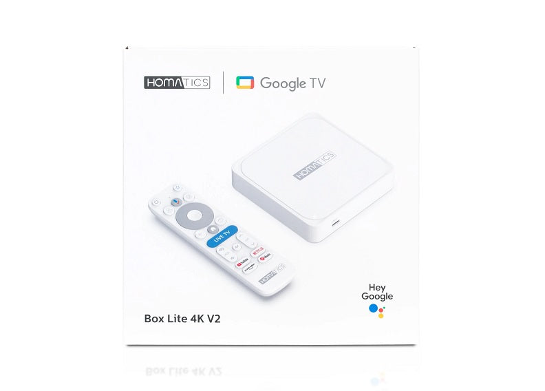 Smart Homatics Box Lite 4K V2 Google TV WiFi 32GB Flash + 2GB RAM Manufacturer code 8588008191019