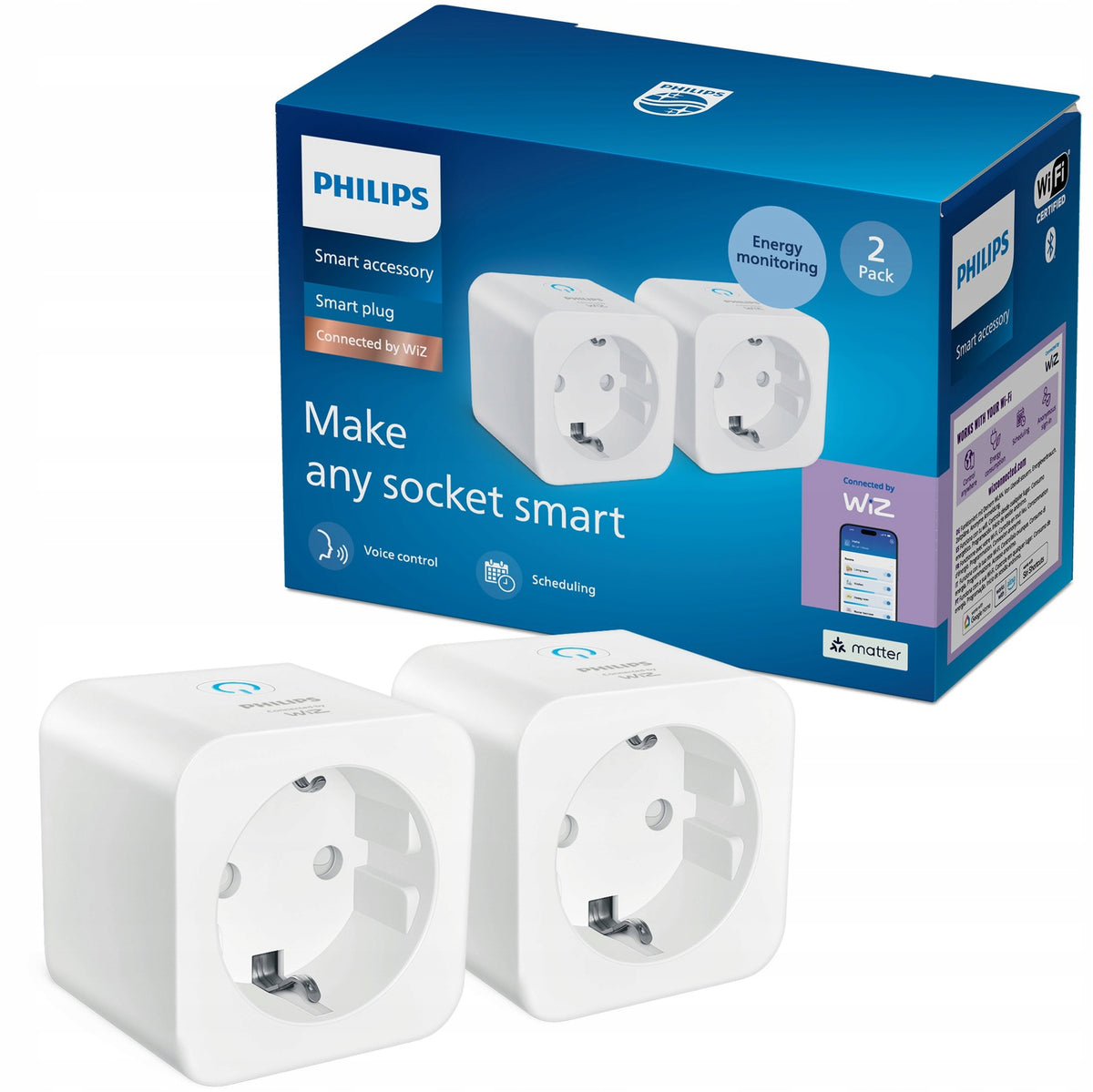 Smart Socket WIFI PHILIPS SMART Time Programmer TIMER WiZ 2x