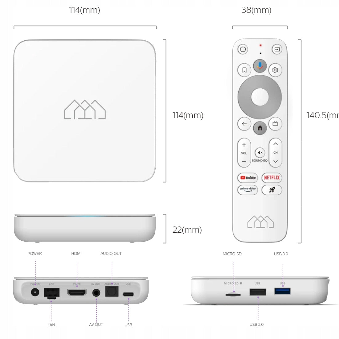 Smart TV Android 12 Homatics Box R 4K Ultra HD 32GB Doby Atmos Bluetooth Packaging status original