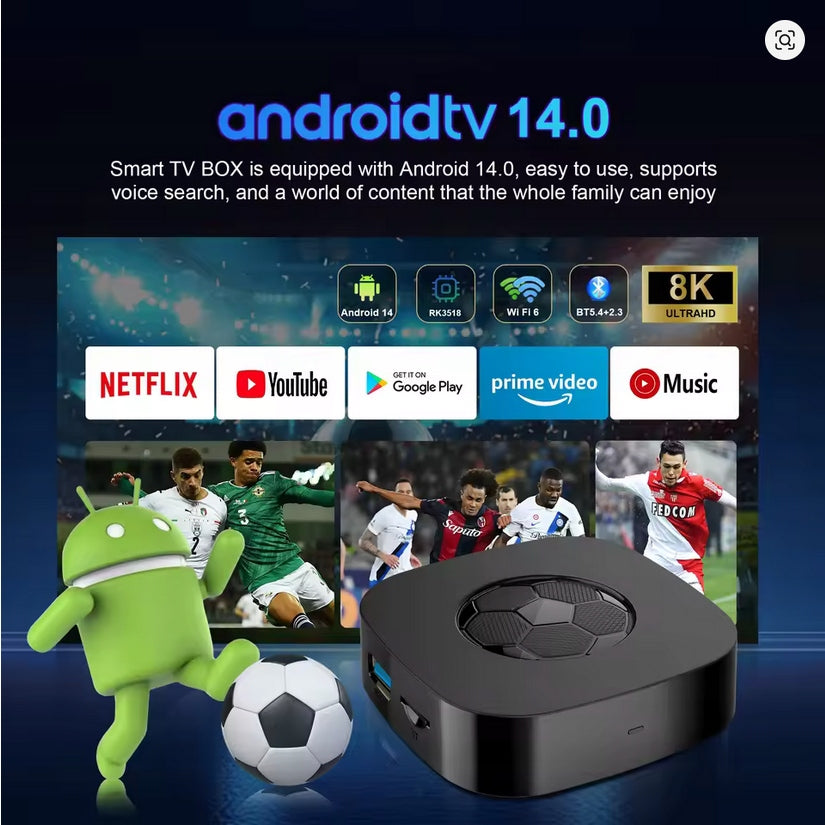 Smart TV Attachments Android 16 Google Assistant Voice 4K UHD 8GB 128GB Manufacturer code G-T1 ultra-Vi-0216