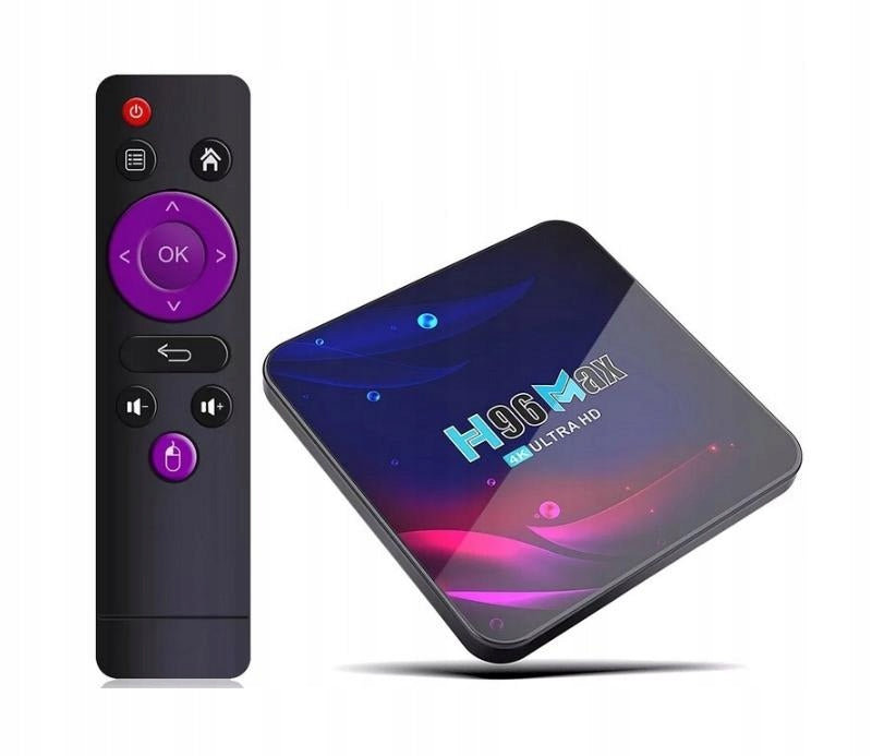 Smart TV BOX H96 MAX ULTRA HD 4K 4 64GB ANDROID 11 NETFLIX ATTACHMENT