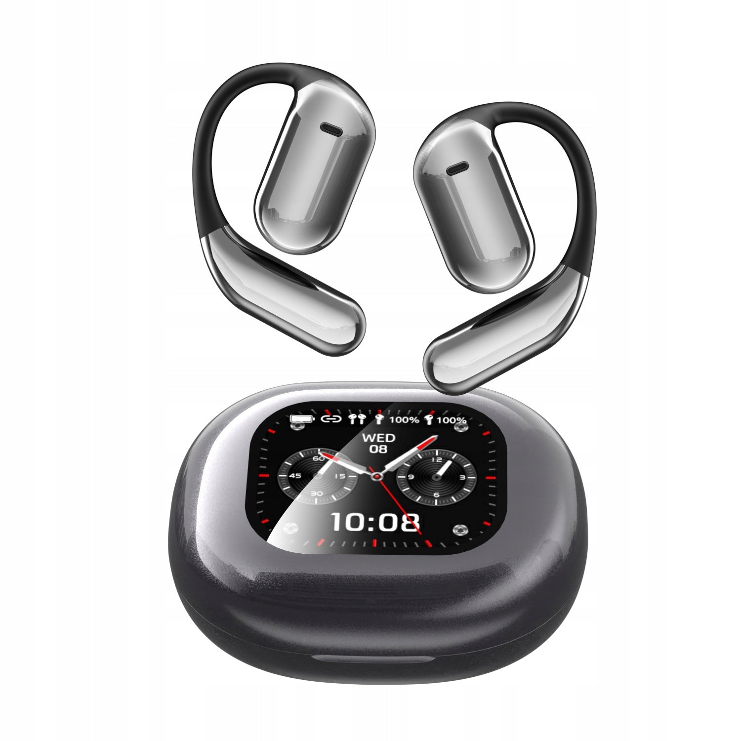 Smart Touch Screen Open Ear In-Ear Headphones with