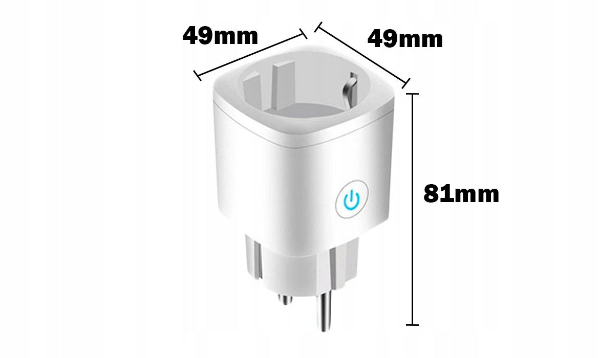 Smart WIFI outlet TUYA SMART 16A MEASUREMENT Manufacturer code SB491