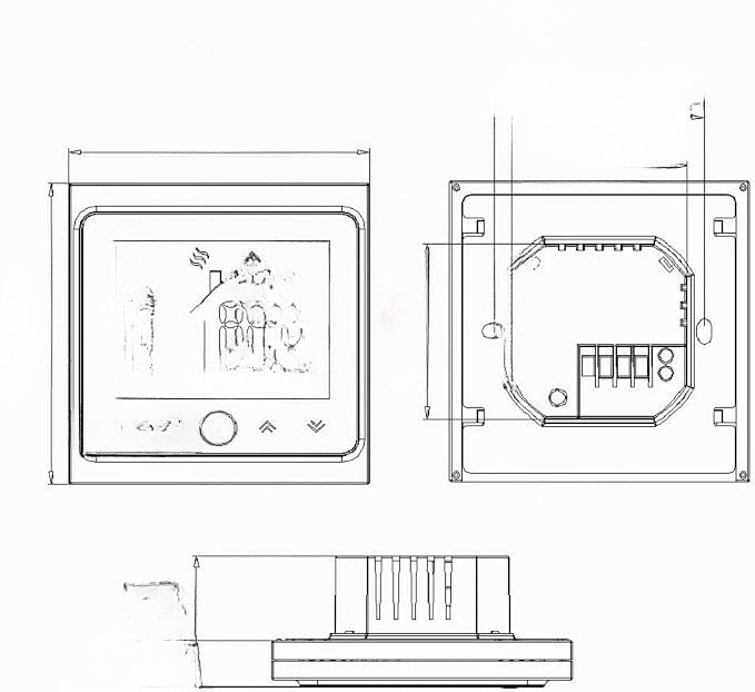 Smart WiFi Thermostat Temperature Controller Programmable For Boiler Manufacturer code MOES BHT-002-GCLWB termostat WiFi