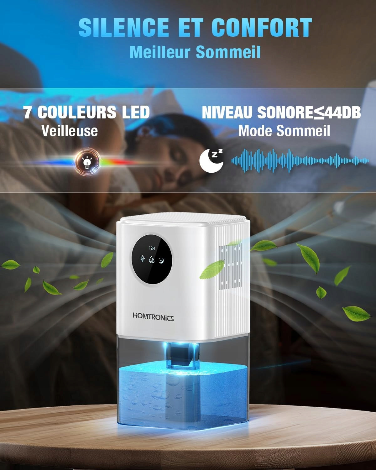 Smart dehumidifier 1,7 l Bathroom Cellar Dehumidifier renovation Brand no brand