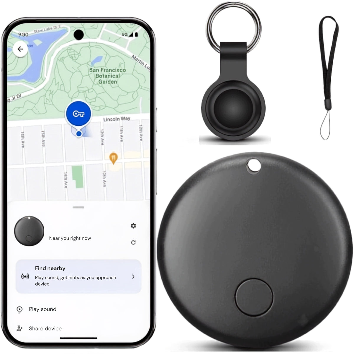Smart locator for Android and Apple makes a sound ringing